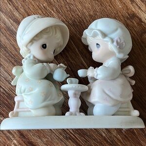 Precious Moments White Figurine - Friendship Theme